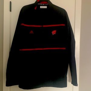 Adidas Mens Wisconsin Badgers Shell Jacket